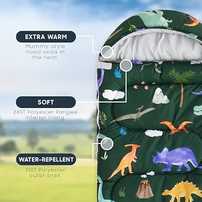 Dinosaur Kids Sleeping Bag - view 3