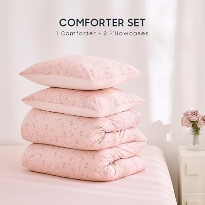 Dusty Rose Cotton Comforter Set - view 2