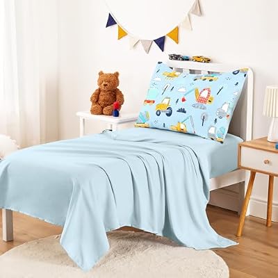 Excavator and Tractor Toddler Bedding Set - view 4