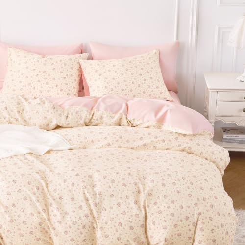 Wake In Cloud Farmhouse Cotton Floral Comforter Set