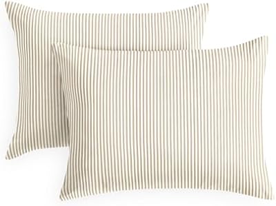 Farmhouse Pinstripe King Pillowcases (Set of 2)