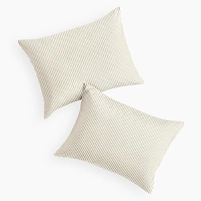 Farmhouse Pinstripe King Pillowcases (Set of 2) - view 2