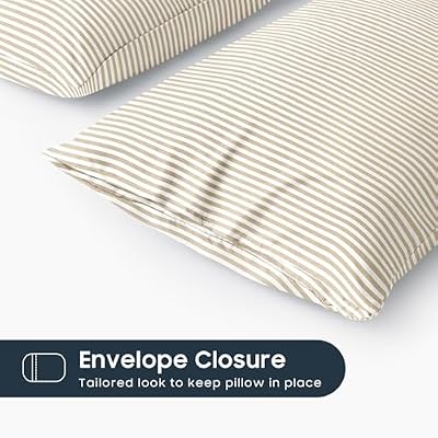 Farmhouse Pinstripe King Pillowcases (Set of 2) - view 3