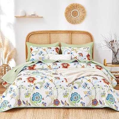 Funky Flower Boho Quilt Set - view 2