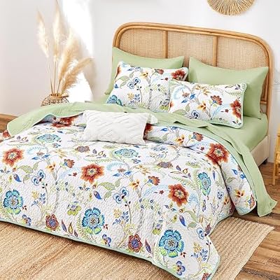 Funky Flower Boho Quilt Set - view 4