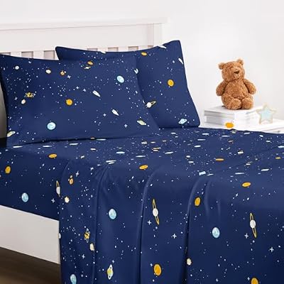 Galaxy Rocket Cotton Sheet Set - view 3