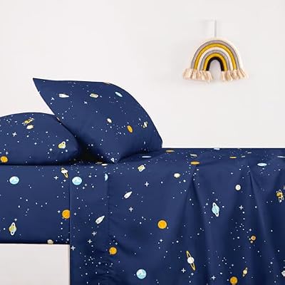 Galaxy Rocket Cotton Sheet Set - view 4