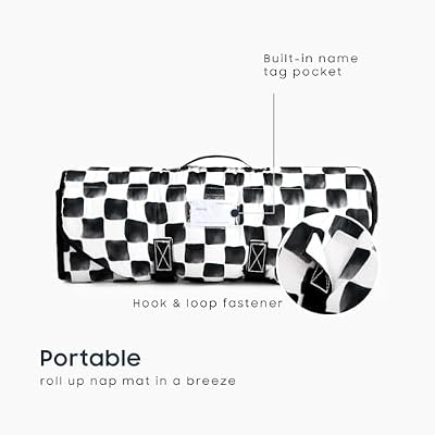 Gingham Check Cot Nap Mat - view 3