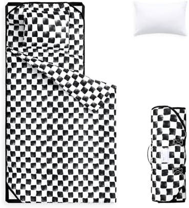 Wake In Cloud Gingham Check Cot Nap Mat