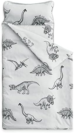 Wake In Cloud Grey Jurassic Dinosaur Nap Mat