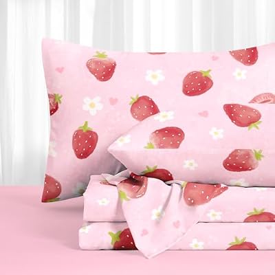 Kawaii Strawberry Sheet Set - view 2