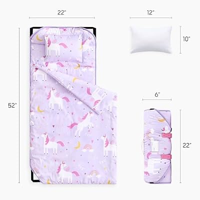 Lilac Unicorn Cot Nap Mat - view 2