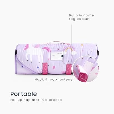 Lilac Unicorn Cot Nap Mat - view 3
