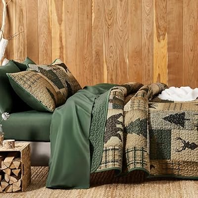 Lodge Bear and Deer Quilt Set - view 4