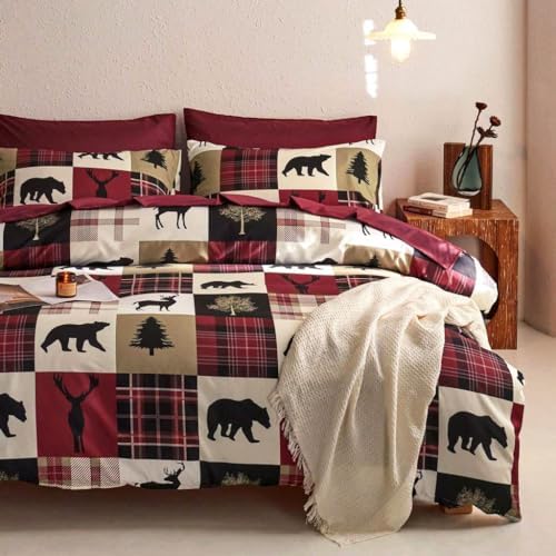 Wake In Cloud Lodge Patchwork Duvet Cover Set