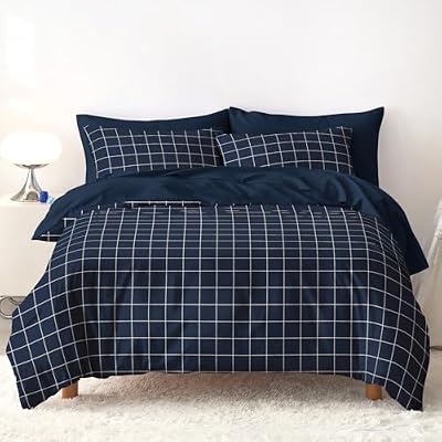 Modern Grid Kids Bedding Set (5-Piece)