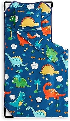 Navy Dinosaur Cot Nap Mat