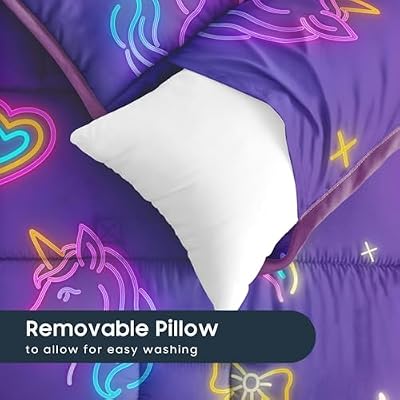 Neon Unicorn Minky Nap Mat - view 4