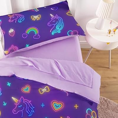 Neon Unicorn Toddler Bedding Set - view 3