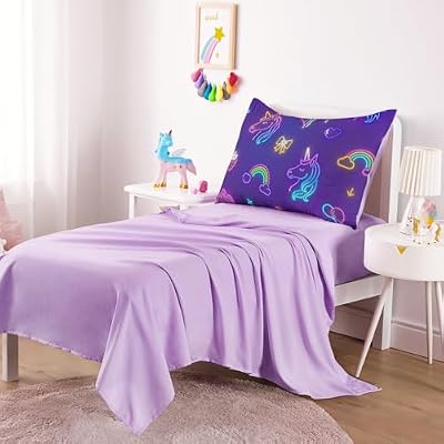 Neon Unicorn Toddler Bedding Set - view 4
