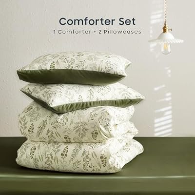 Olive Botanical Dorm Comforter Set - view 2