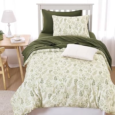 Olive Botanical Dorm Comforter Set - view 3