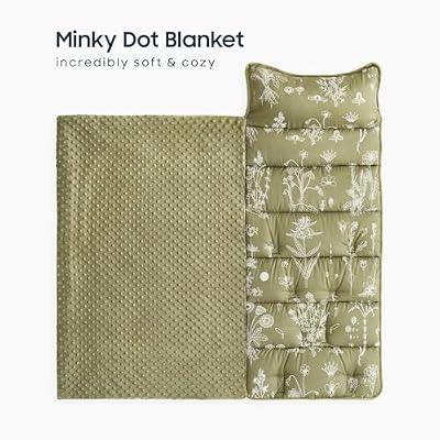 Olive Botanical Minky Nap Mat - view 2