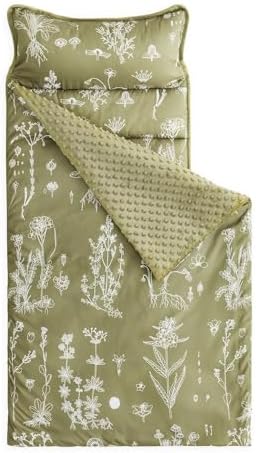 Wake In Cloud Olive Botanical Minky Nap Mat