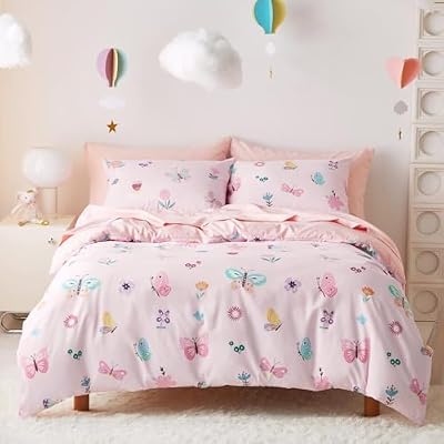 Pastel Butterfly Bedding Set (5-Piece)