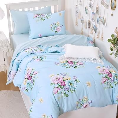 Pastel Spring Flowers Comforter Set