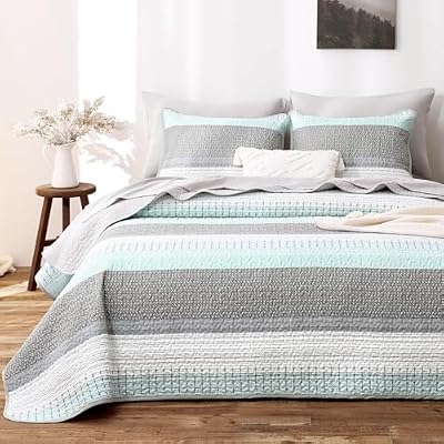 Patchwork Stripe Quilt Set