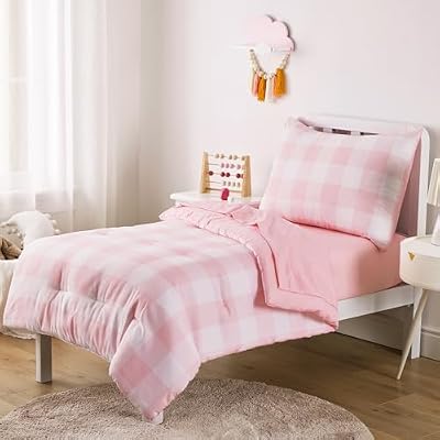 Pink Buffalo Check Toddler Bedding Set - view 2