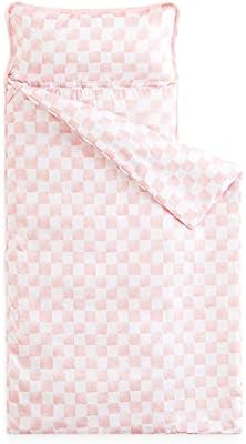 Pink Checkered Plaid Nap Mat
