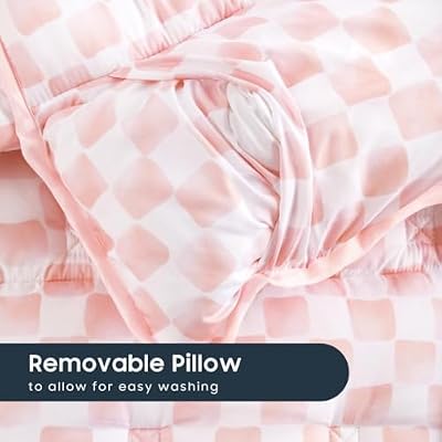 Pink Checkered Plaid Nap Mat - view 4