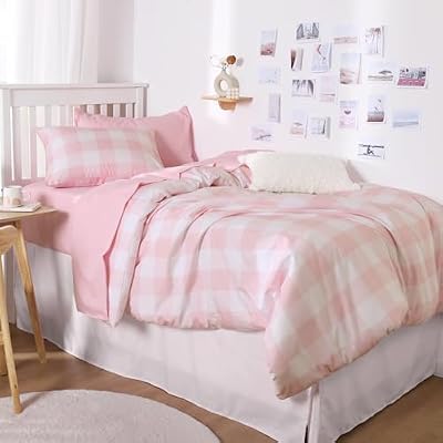 Pink Gingham Comforter Set - view 3