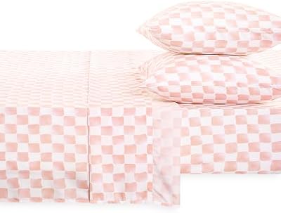 Pink Gingham Sheet Set - view 2