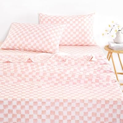 Pink Gingham Sheet Set - view 3