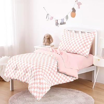 Pink Gingham Toddler Bedding Set (4-Piece) - view 2