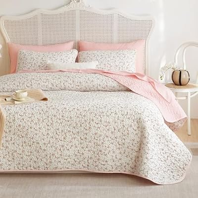 Pink Tiny Flower Quilt Set - view 3