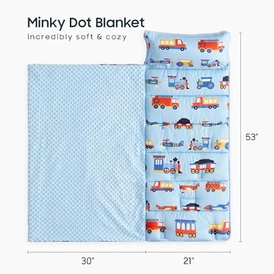 Planes Trains and Trucks Nap Mat - view 2