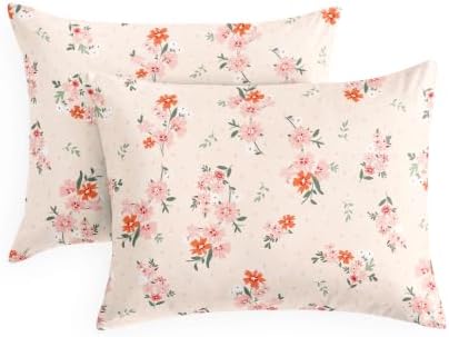 Wake In Cloud Polka Dot Floral Cotton Pillowcases