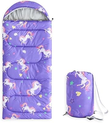 Purple Unicorn Star Sleeping Bag