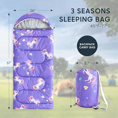 Purple Unicorn Star Sleeping Bag - view 2
