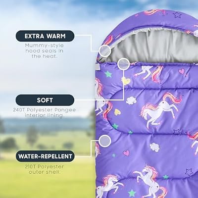 Purple Unicorn Star Sleeping Bag - view 3