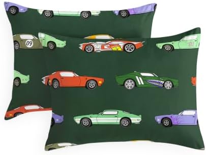 Wake In Cloud Race Car Pillowcases (Set of 2)