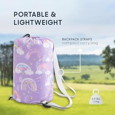 Rainbow Cloud Kids Sleeping Bag - view 4