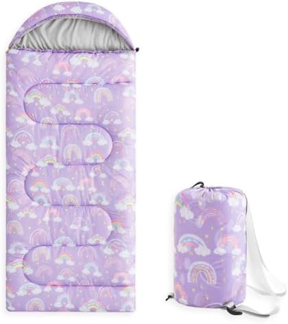 Wake In Cloud Rainbow Cloud Kids Sleeping Bag