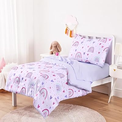 Rainbow Heart Toddler Bedding Set - view 2