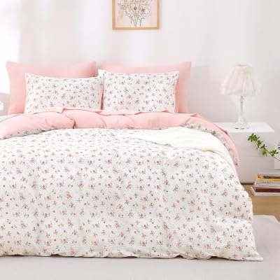 Red Watercolor Floral Comforter Set - view 3