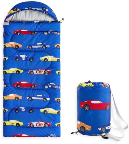 Wake In Cloud Retro Race Car Sleeping Bag
